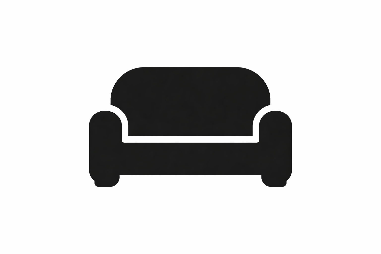 Silhouette of a sofa.