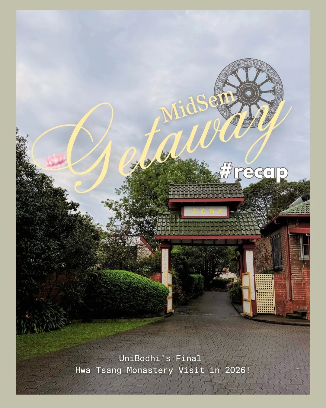 🌿 Our MidSem Getaway, and our final monastery visit of 2026

We took a quick tour of Hwa Tsang Monastery, sat in meditation, listened to a Dhamma talk, shared a vegetarian lunch and finished the day with discussion and conversation. It was also grea
