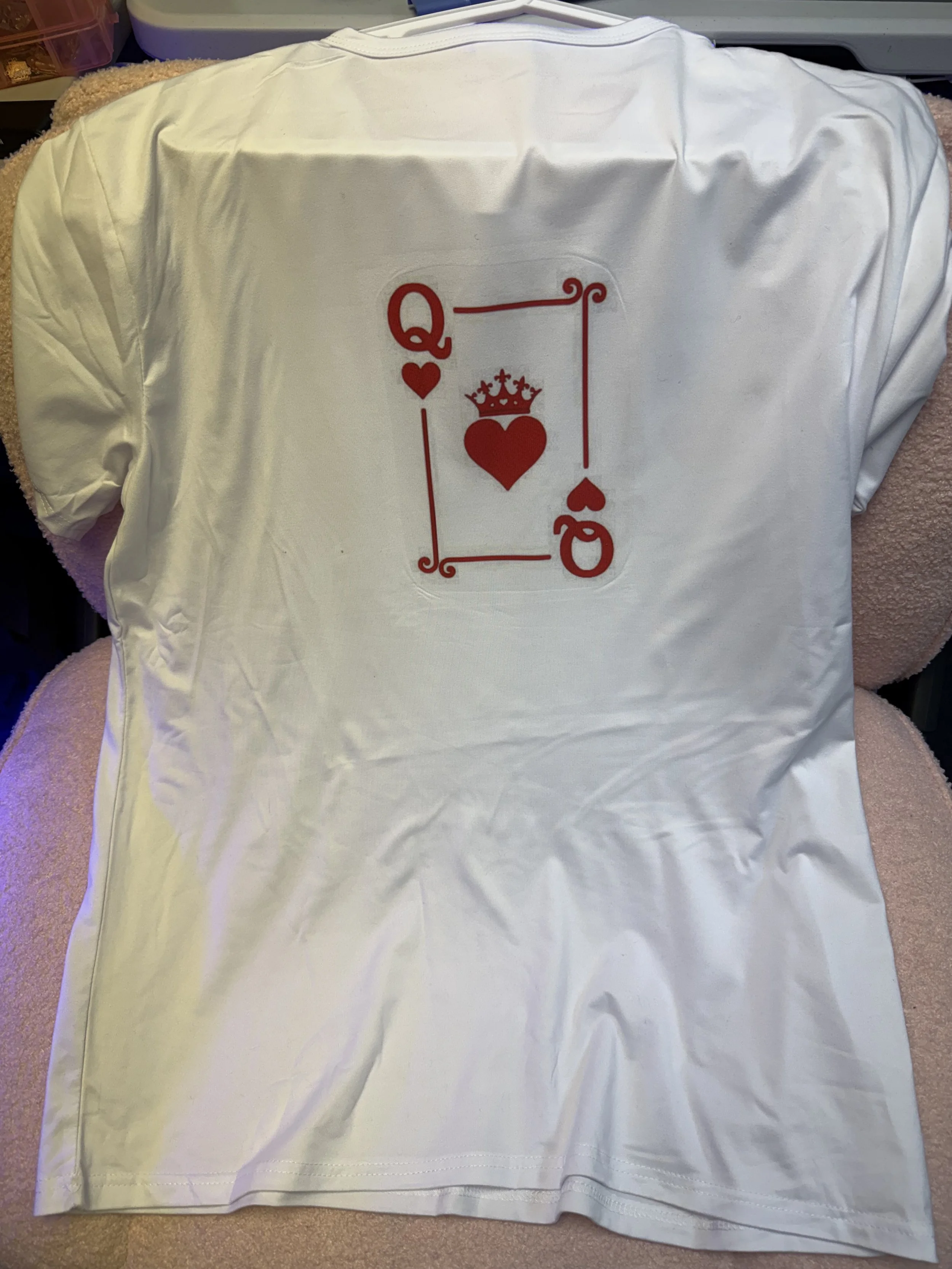 T Shirt with Valentine's design on it