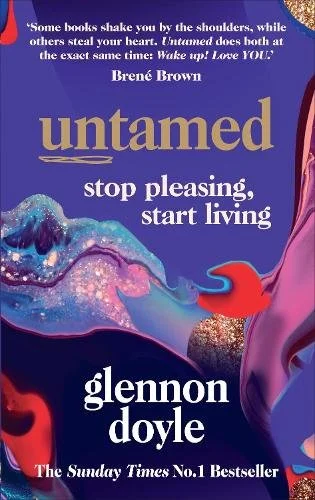Violets and red book cover with dark gold and white text.