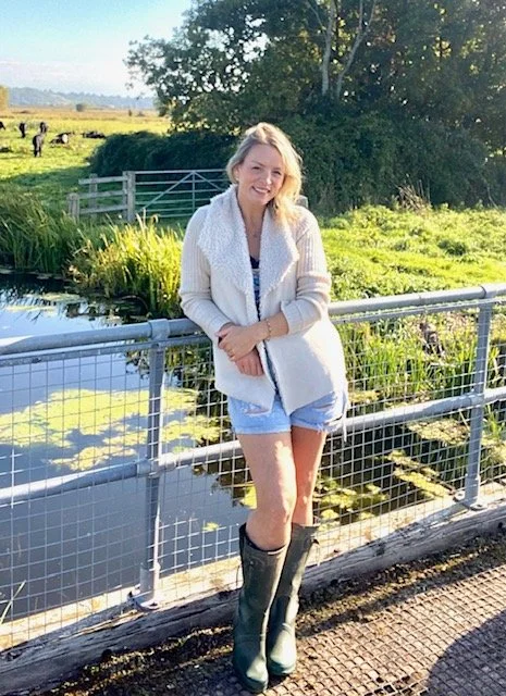 Kate Ribton, acupuncturist, in the South Somerset countryside