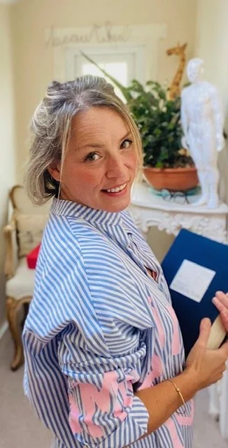 Kate Ribton, acupuncturist, in a calm clinic setting, Somerset