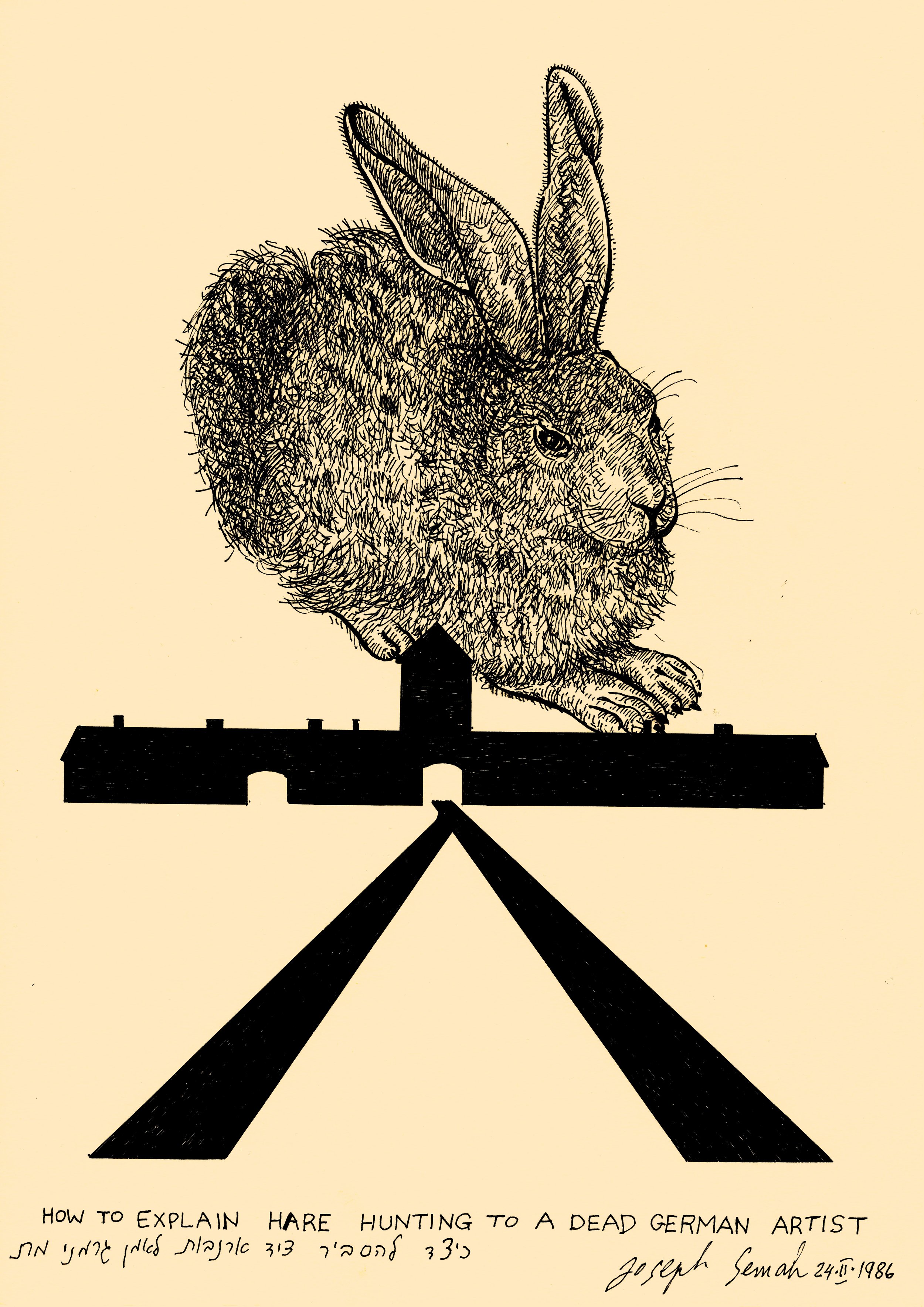 How to Explain Hare Hunting to a Dead German Artist  24.2.1986