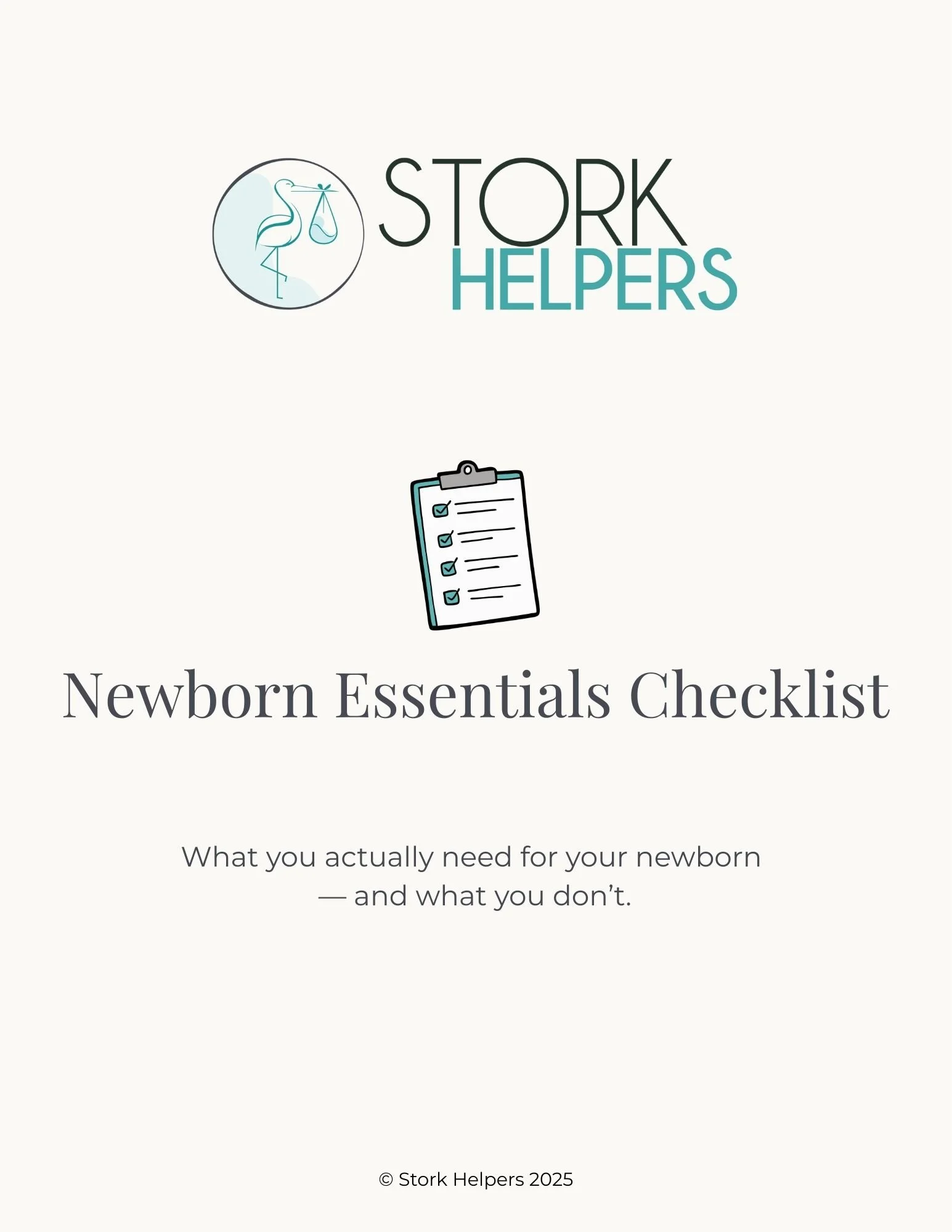 Newborn Essentials Checklist