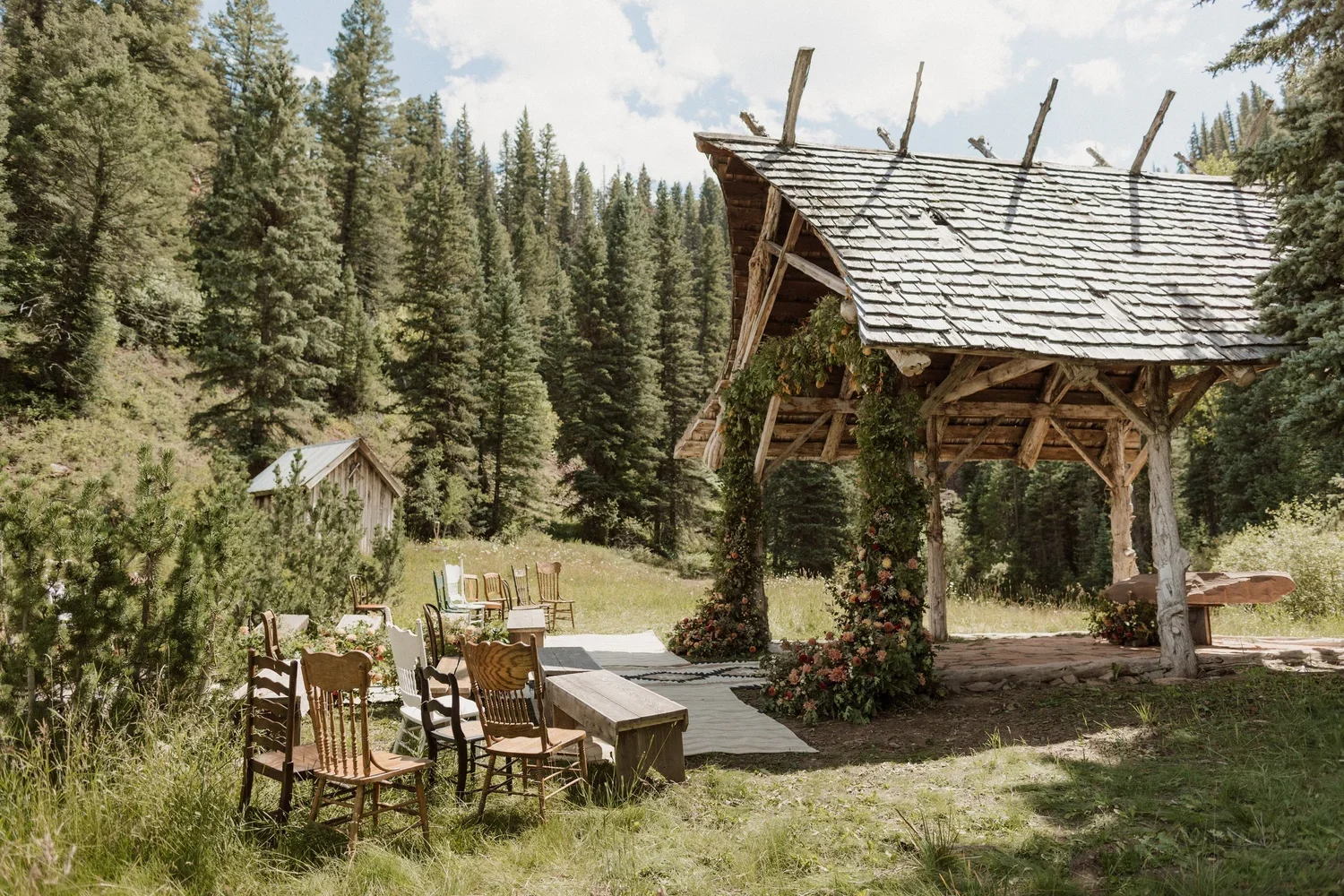 Heirlooms+Design_cedar+and+pines_Lily+Collins+wedding-4.Dunton Hot Springs.webp