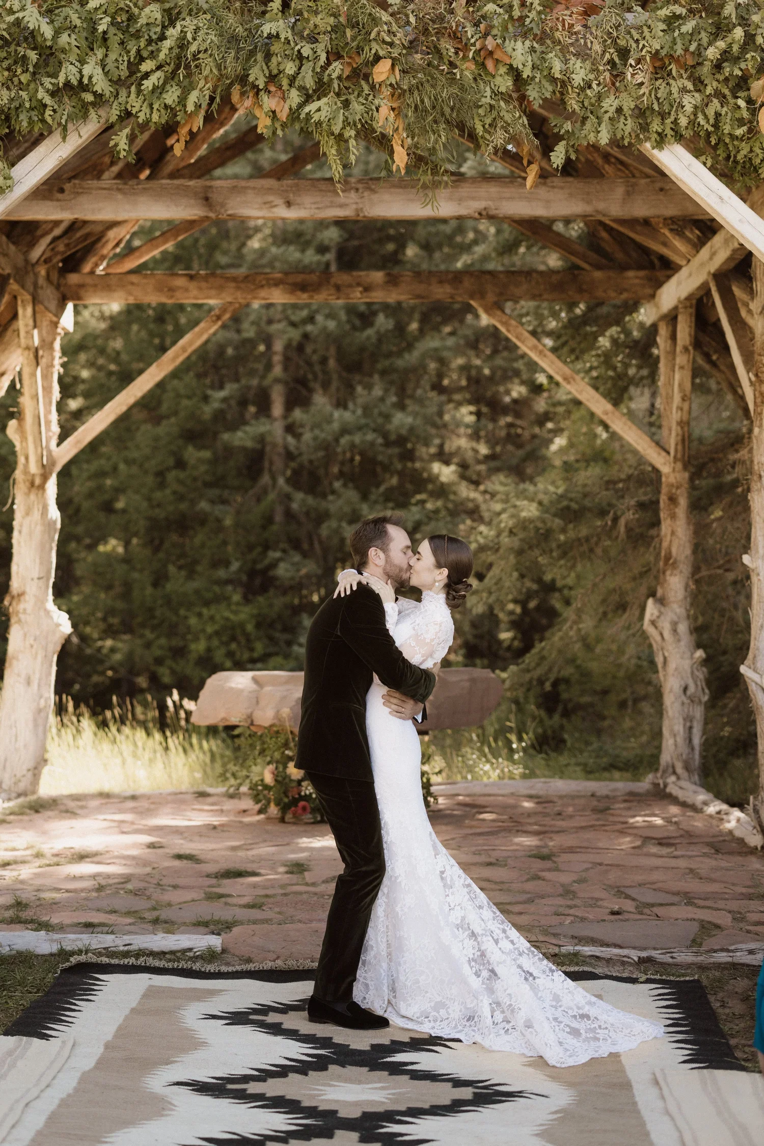 Heirlooms+Design_cedar+and+pines_Lily+Collins+wedding-11.Dunton Hot Springs.webp