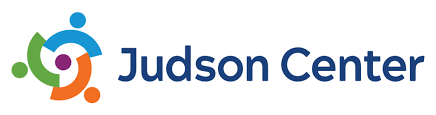 Judson Center logo with colorful abstract figure and text
