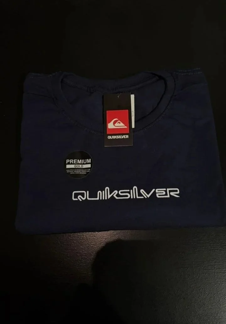 Camiseta Quick Silver Azul-Marinho GG