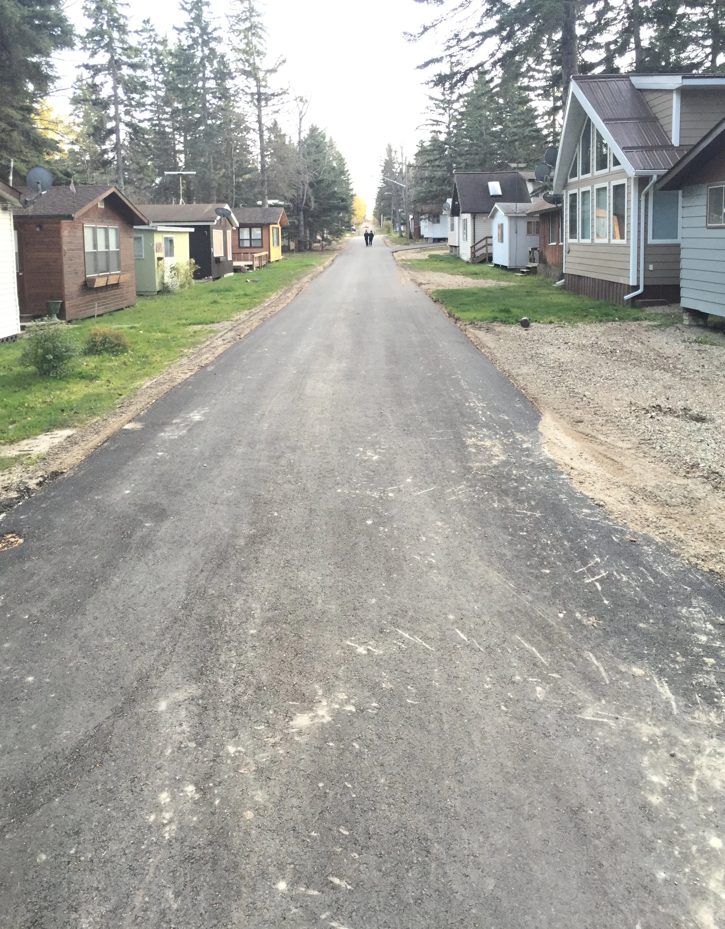 New paved roads in the Old Campground.