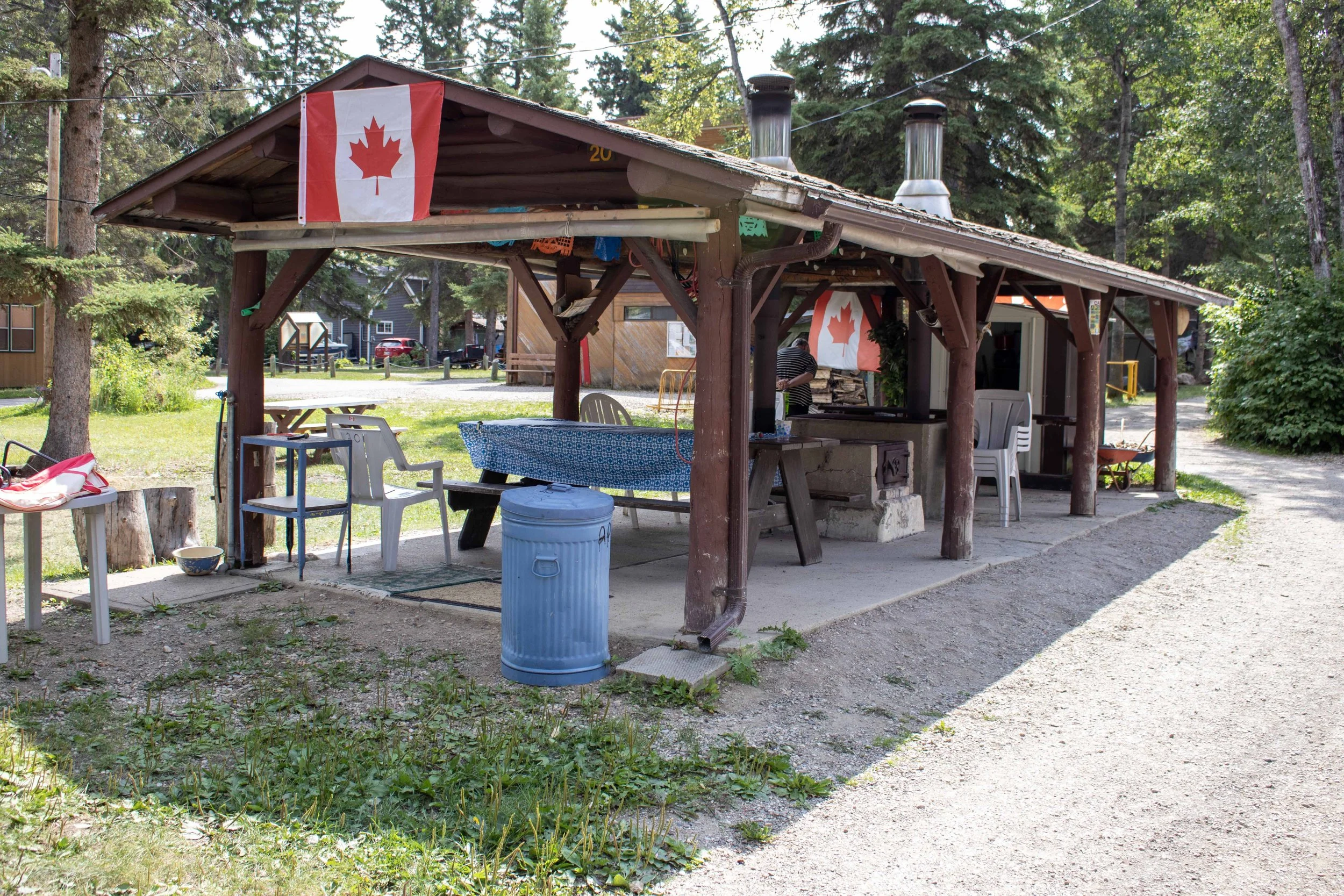 Cookshacks remain a community meeting space.