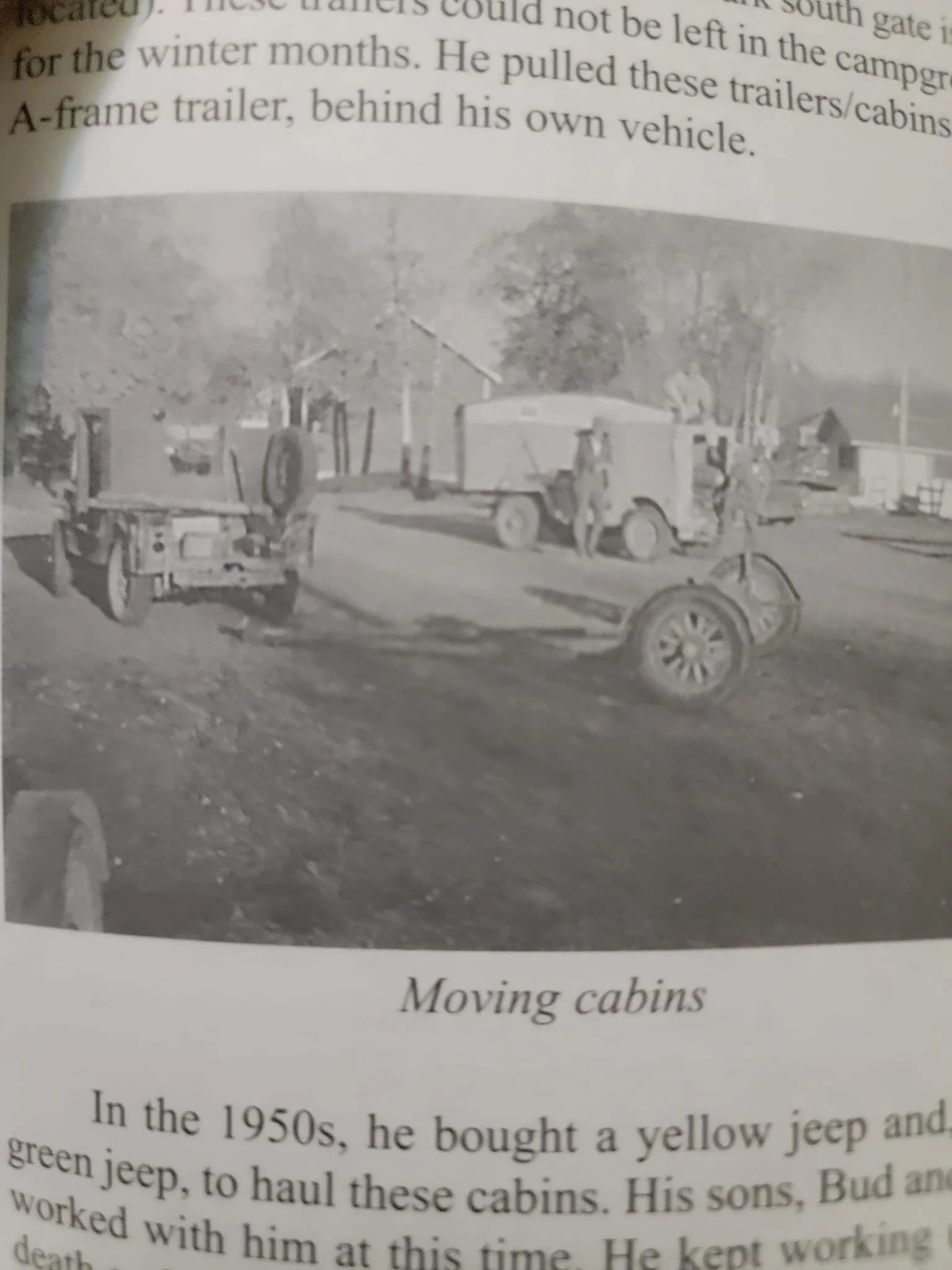 Cabins being moved in and out of the OC.