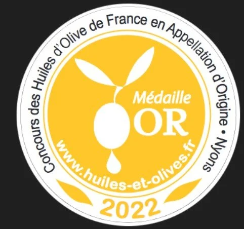 medaille or concours des huiles AOP de Nyons