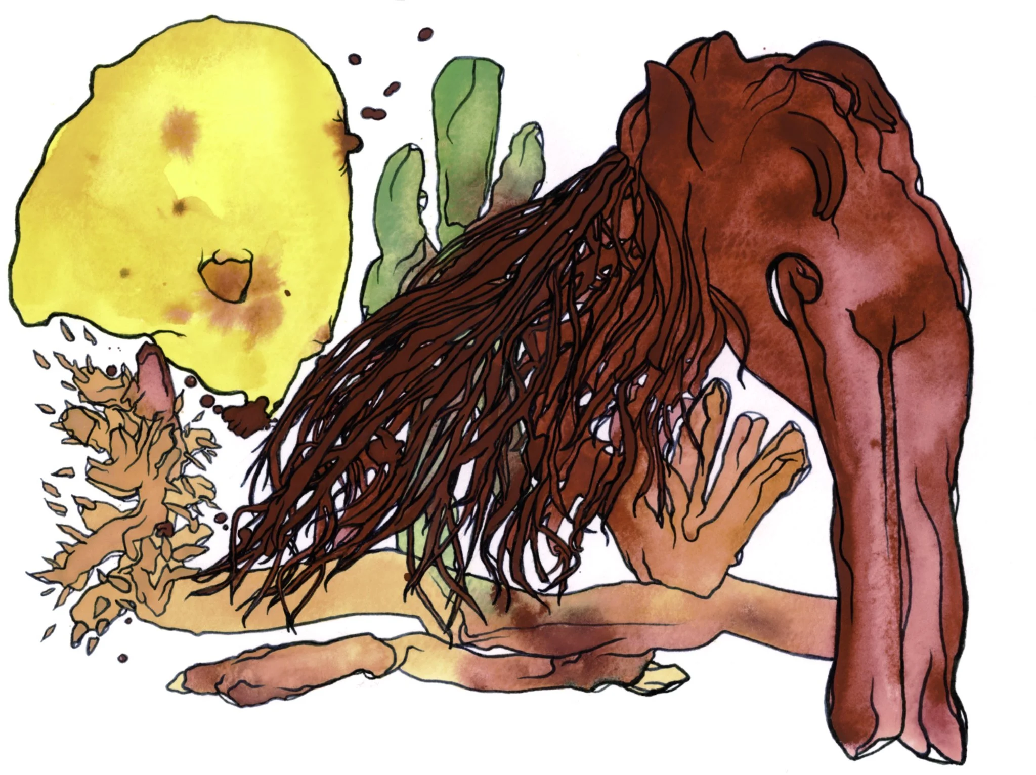 Back Bend Over Desert