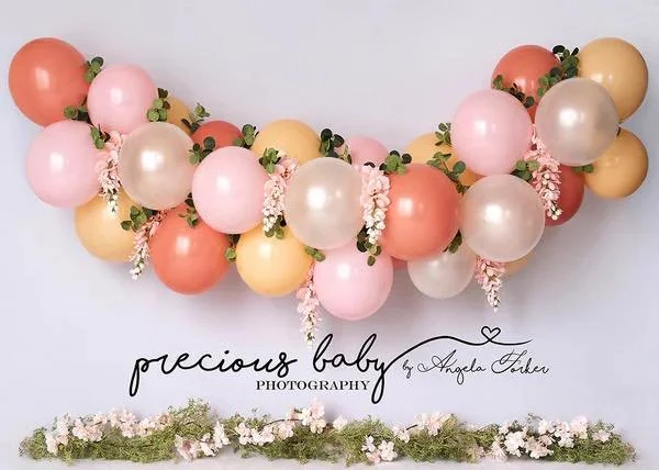 Peach and Coral balloons
