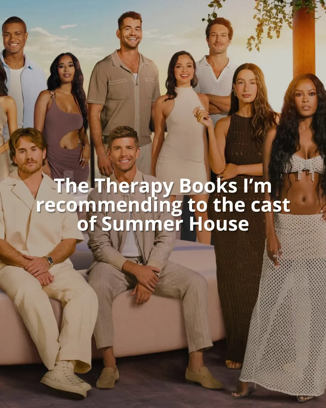 A therapists book recs for the summer house cast. Swipe to see yours.

disclaimer: I have never met any of these people personally and this is not intended as a clinical diagnosis. This is just for entertainment, not therapy. 

👇 Follow along for me