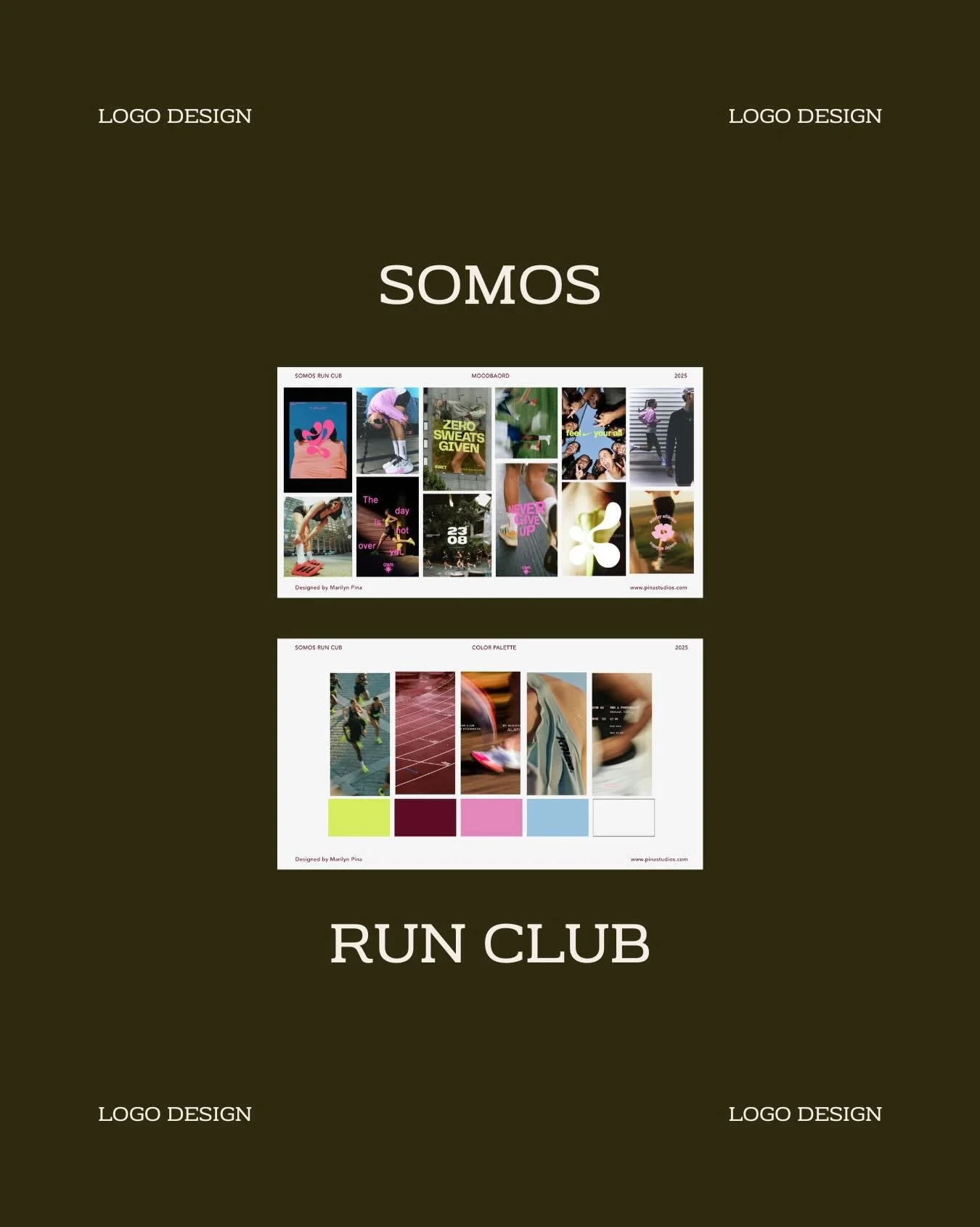 Logo design for @somosrunclub a run club for the girlies 💗🏃&zwj;♀️🎀