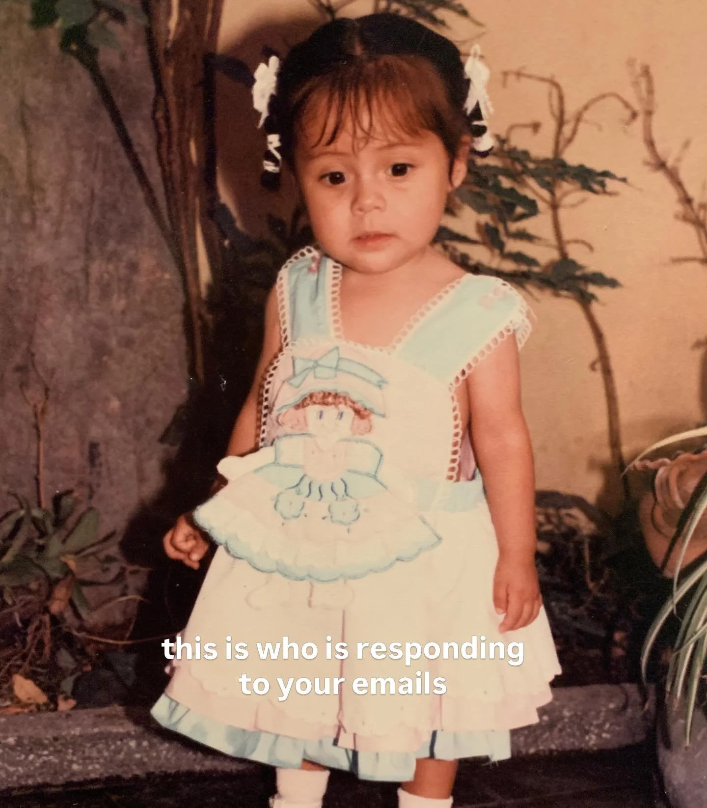 This trend is so cute 😭 the last picture was me on my first day of Kindergarten in the states. I started school without knowing any English besides what my mom taught me (how to say &ldquo;hi my name is&rdquo; and &ldquo;can I please use the bathroo