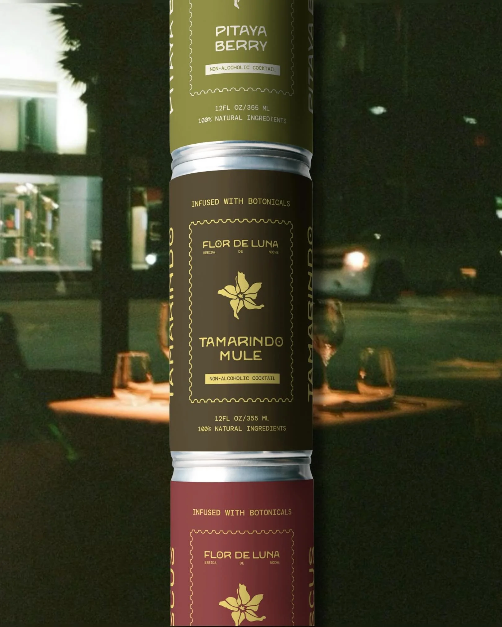 Mockups design for Flor de Luna. A concept brand I am currently working on 🙂&zwj;&harr;️ I&rsquo;ve always wanted to work on branding for a beverage company so I made one up lol #branding