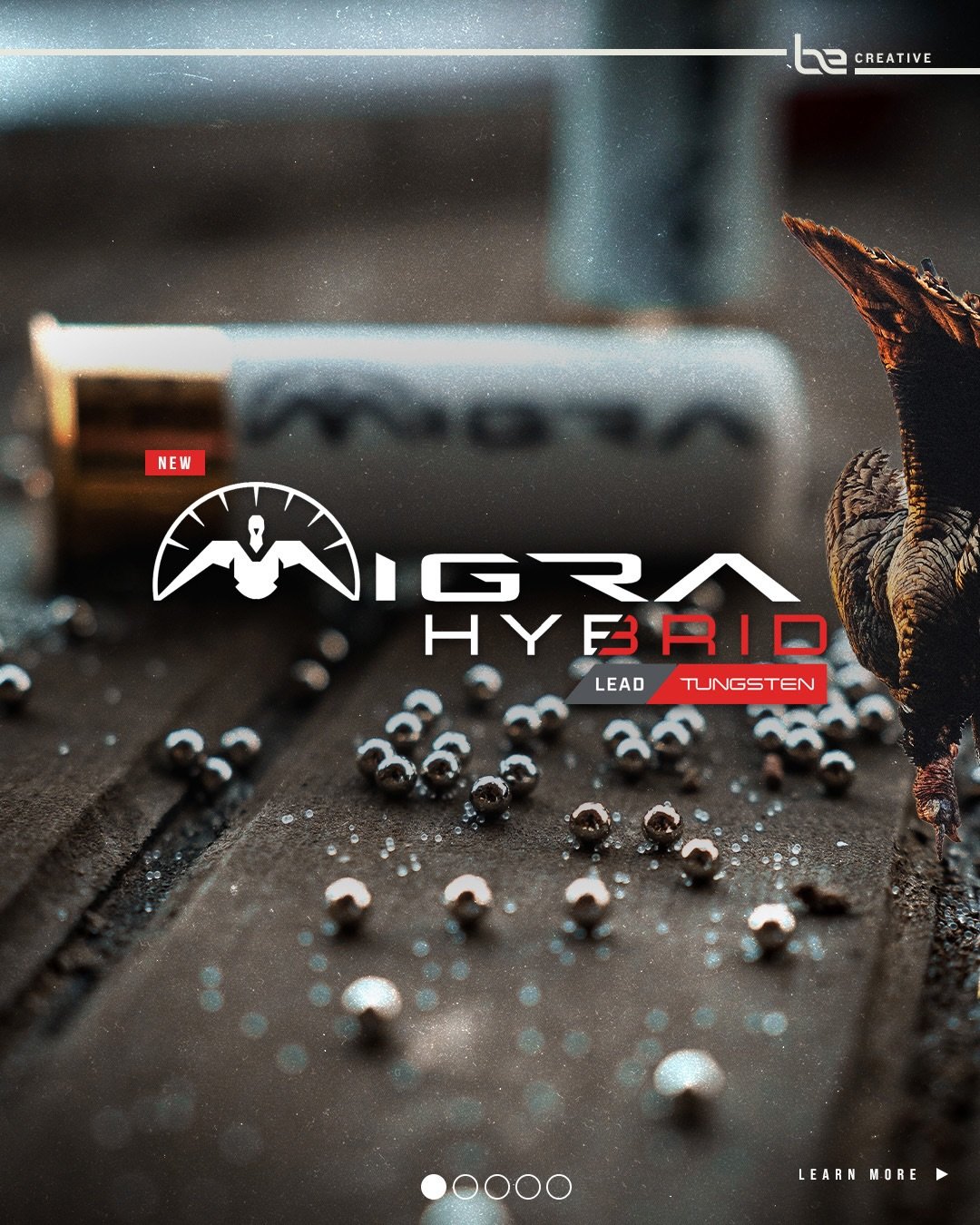 Capturing content is just the beginning. From there, it&rsquo;s design, strategy, and the details that do the talking.

We partnered with @migraammunitions to introduce their new Hybrid Turkey Ammo through a carousel built for impact. Because details