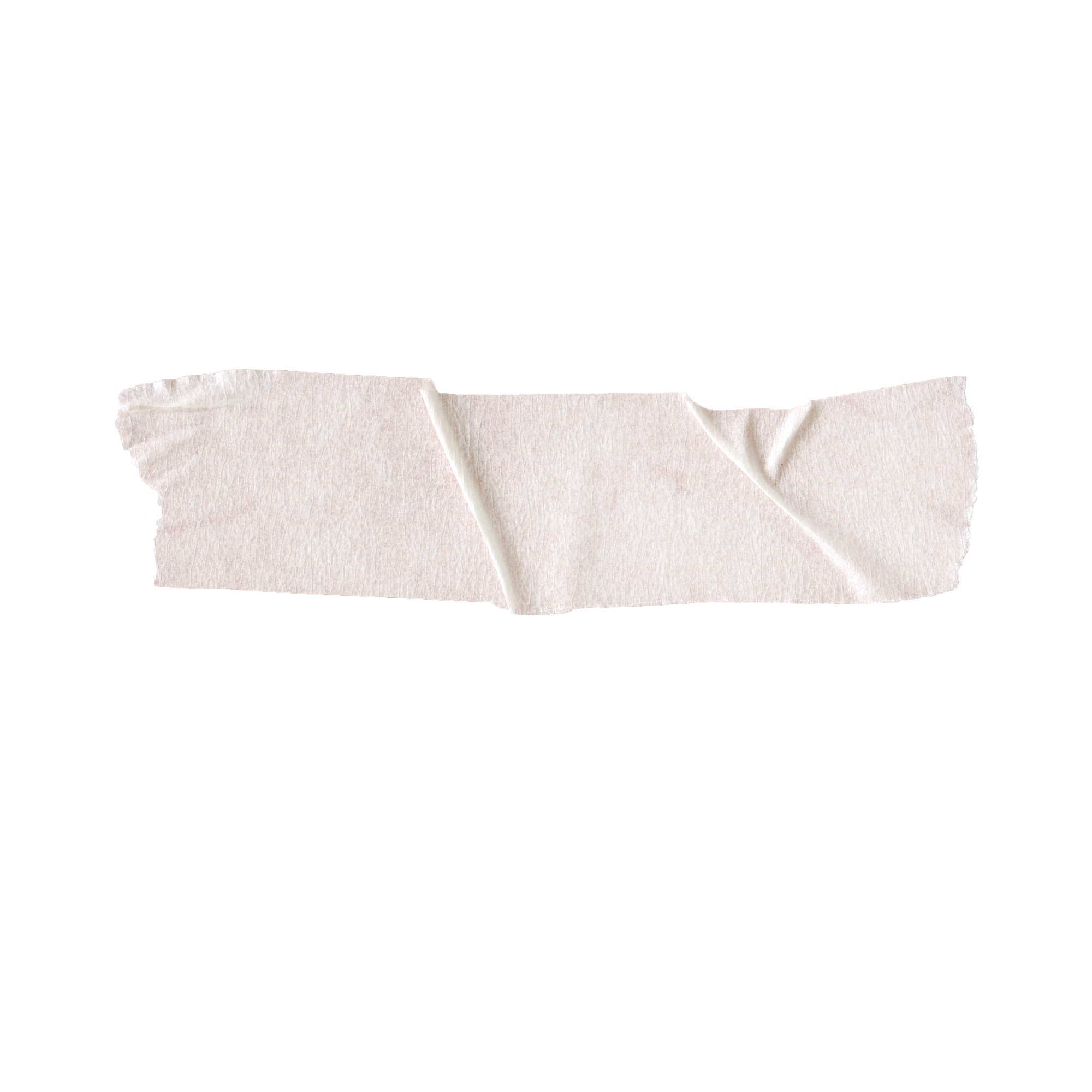A torn piece of white tissue paper on a black background.