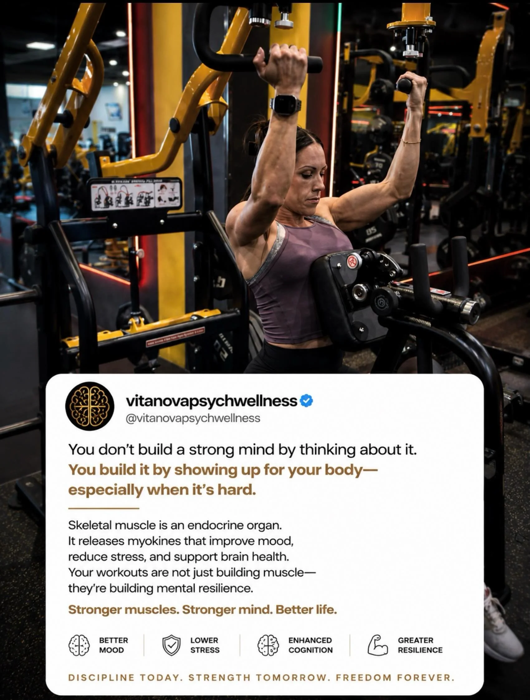 This is why you struggle 💪💥

You don&rsquo;t build a strong mind by thinking about resilience.

You build it by repeatedly doing hard things.

Showing up when you&rsquo;re tired.
Finishing the set when you want to quit.
Keeping promises to yourself