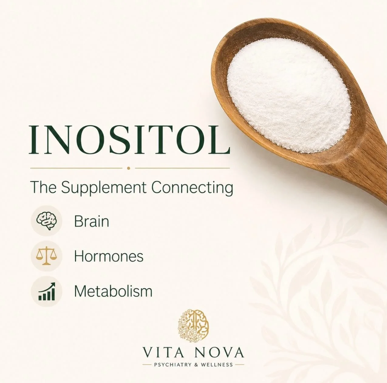 🧠 Inositol is often marketed as a PCOS supplement&mdash;but the story is much bigger than that.

Research suggests it may support insulin sensitivity, hormonal balance, and even certain aspects of mood and anxiety regulation.

The reason is simple:
