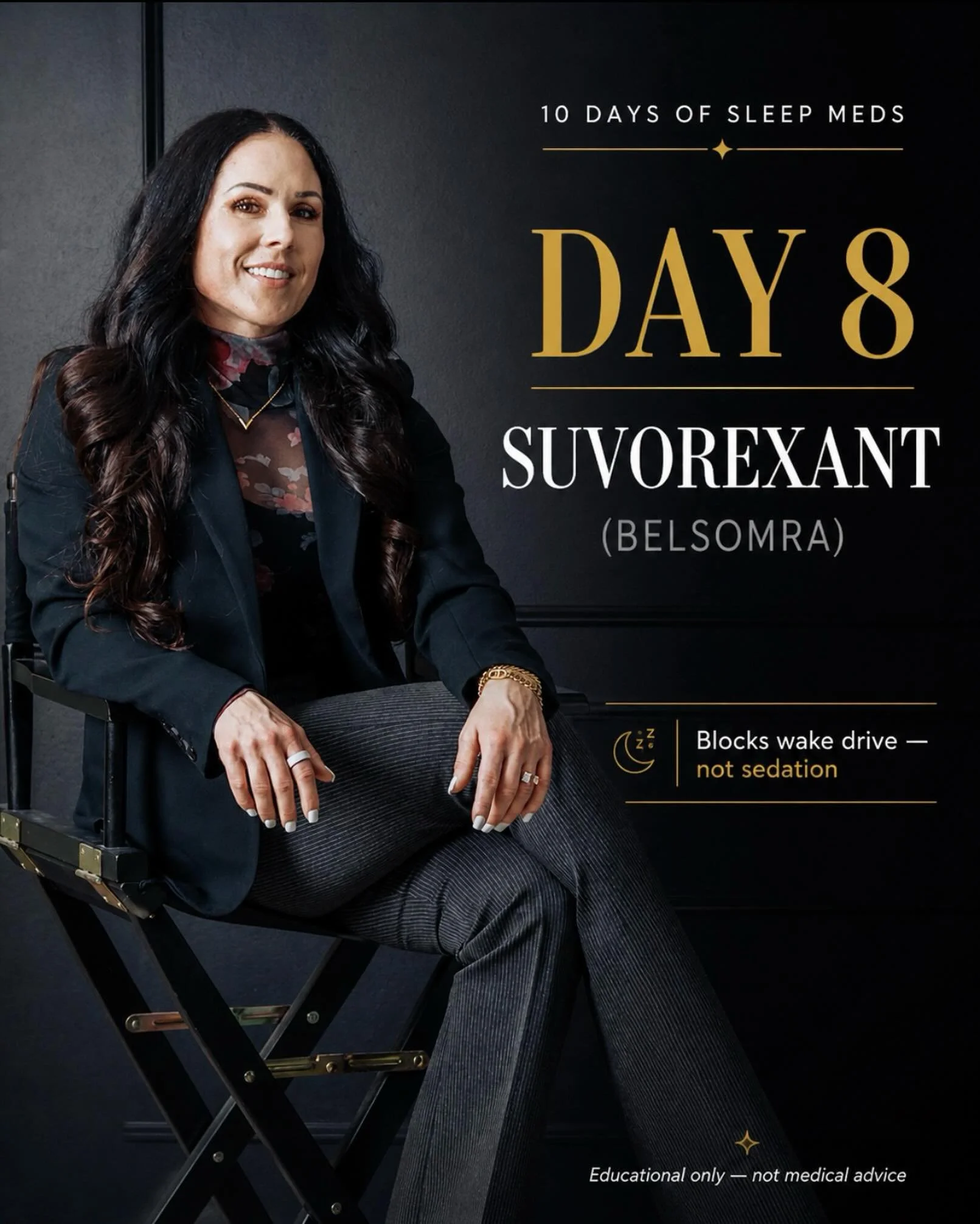 🌵💊
DAY 8 &mdash; Sleep Medications: Suvorexant (Belsomra)

This is where things start to get interesting clinically.

Unlike most sleep meds&hellip;
👉 this one doesn&rsquo;t sedate your brain
👉 it turns OFF wakefulness

⸻

🧠 Mechanism (why it&rs