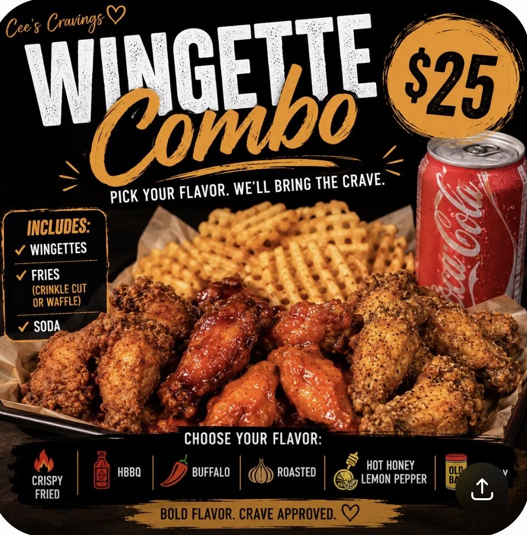 Cee's Wingette Combo
