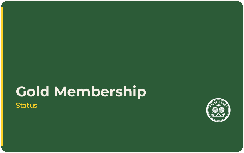 Gold membership card