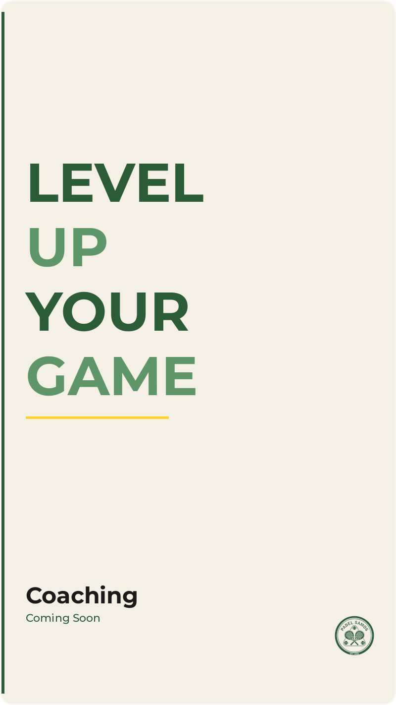 coaching - coming soon