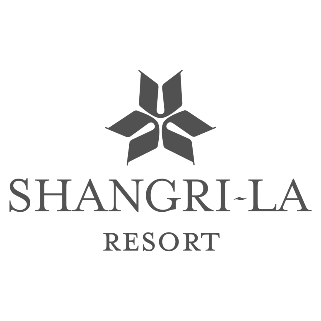 Logo for Shangri-La Resort featuring a stylized star and the resort name.