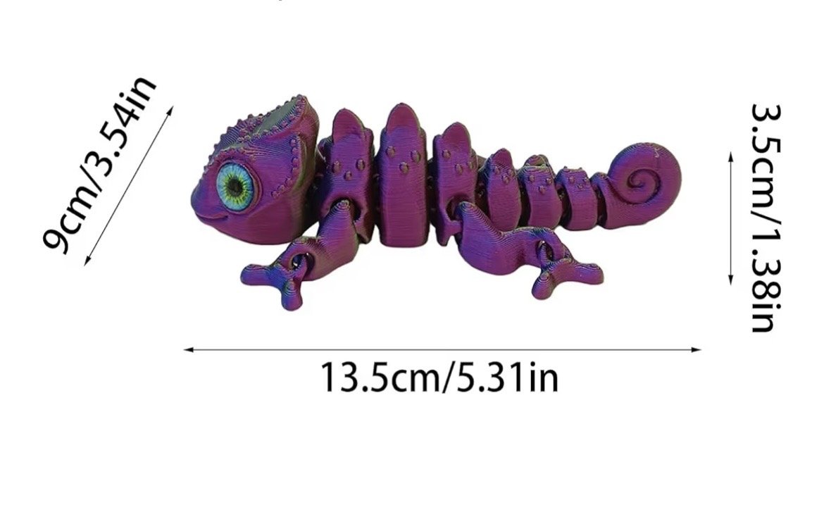 3D Printed Articulated Chameleon