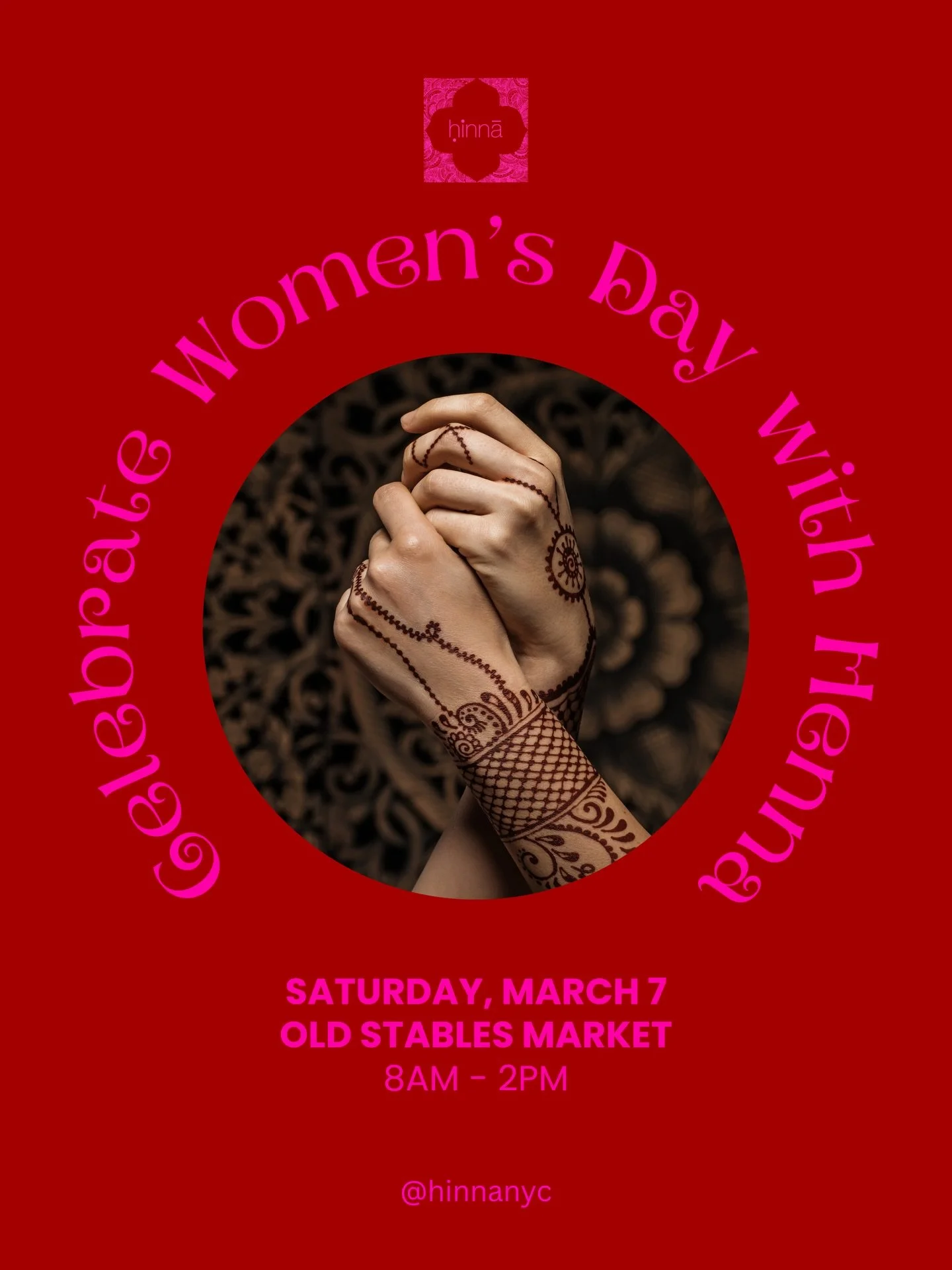 🌷 Celebrate International Women&rsquo;s Day! 

Adorn your hands with beautiful henna and celebrate the beauty and strength of women.

Find me at Old Stables Market
March 7 | 8AM &ndash; 2PM

&mdash;&mdash;

#henna #oldstablesmarket #internationalwom