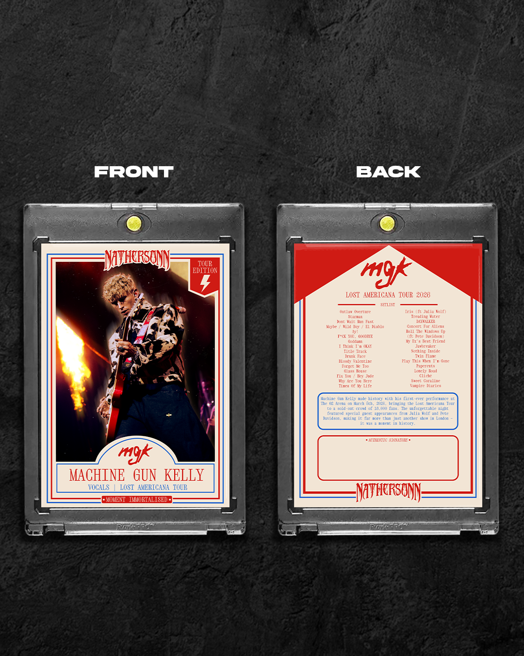 MGK “Lost Americana” Limited Edition Collectors Card