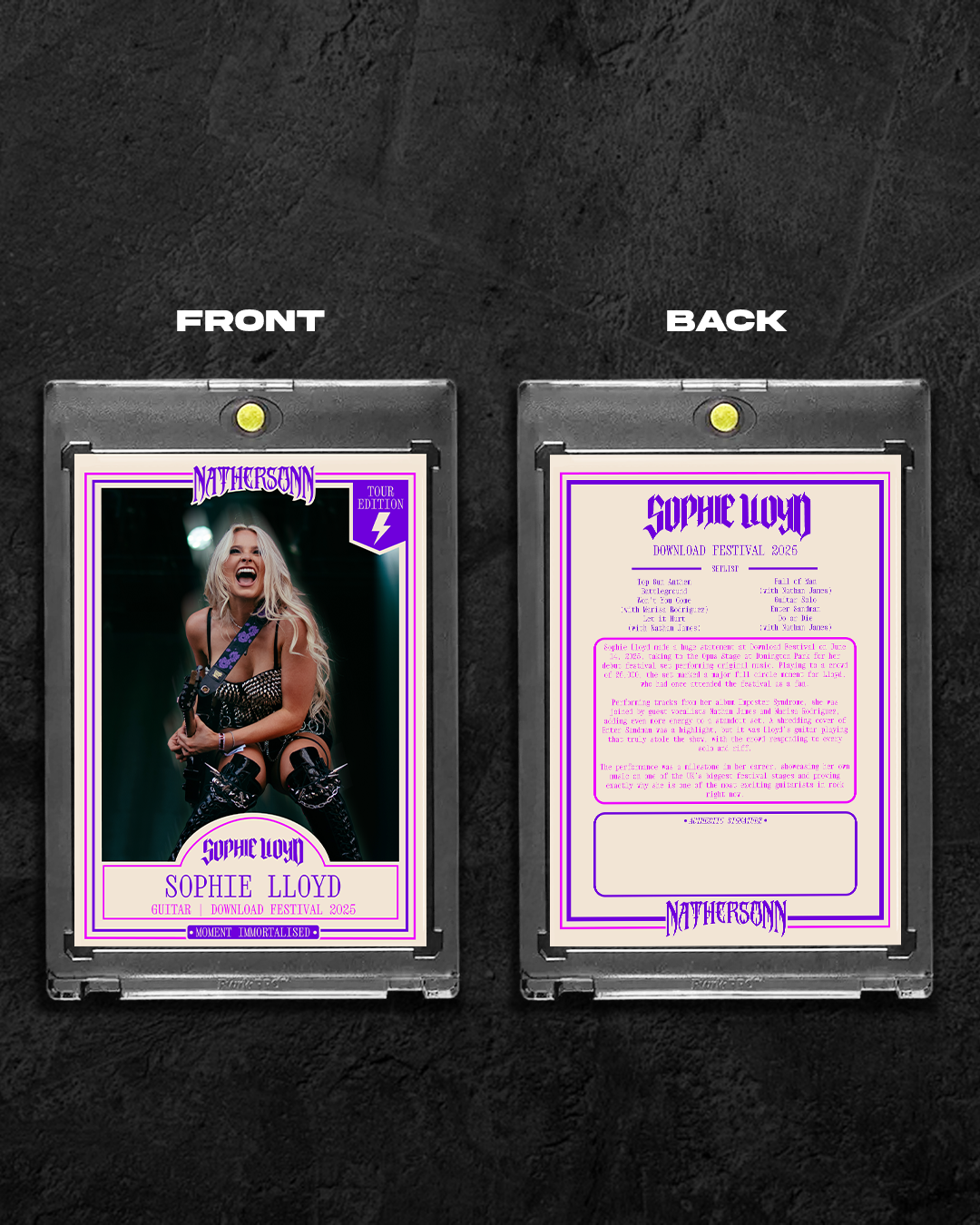 Sophie Lloyd Limited Edition Collectors Card