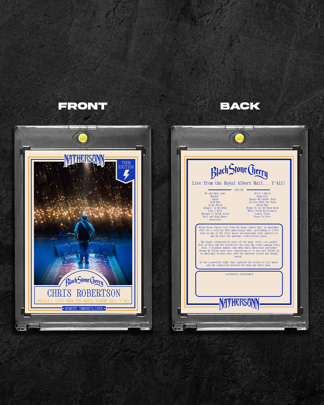 Black Stone Cherry “Royal Albert Hall” Limited Edition Collectors Card