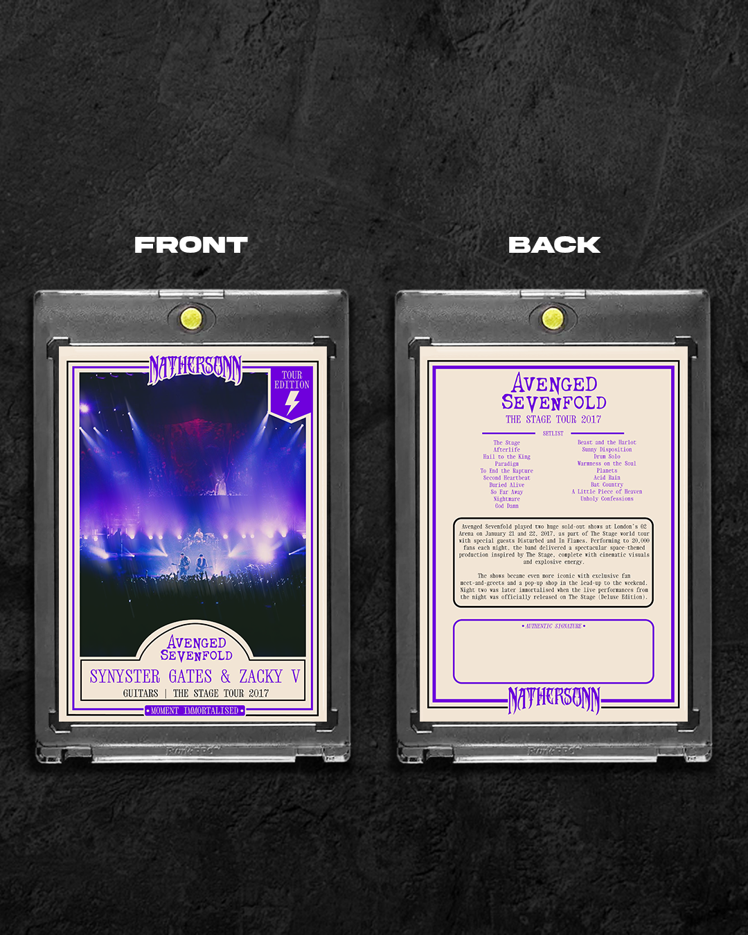 Avenged Sevenfold “The Stage” Limited Edition Collectors Card