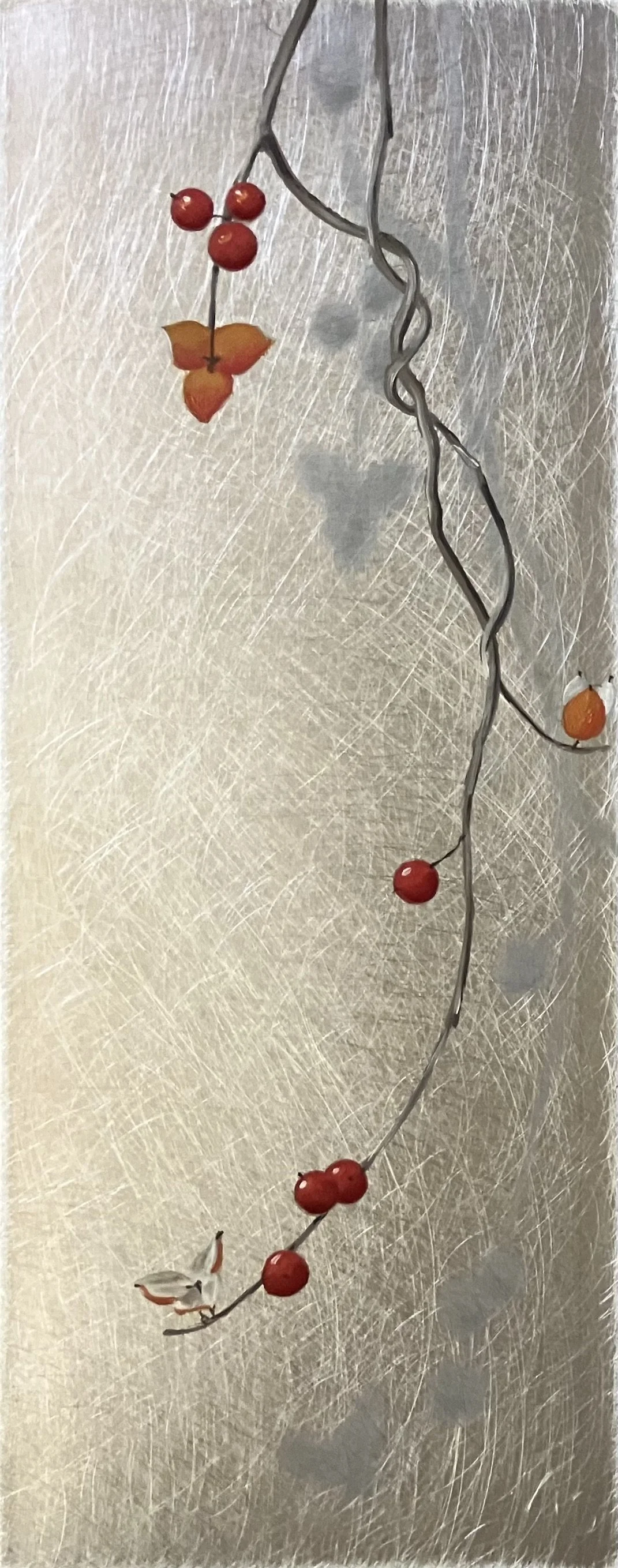 "Sih Bittersweet"  10"x4" oil on aluminum $190