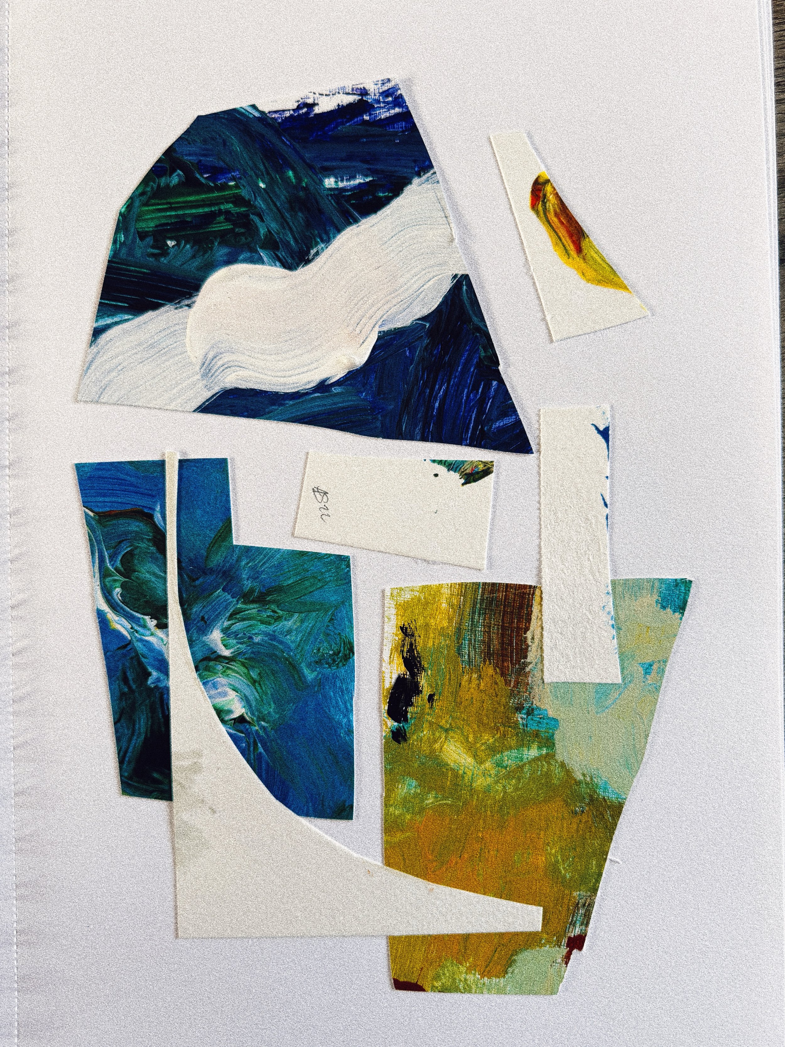 A Book, a beer, your work is too dear
Collage on A4 paper

An exploration in learning patterns from existing information. Once trained, the artist predicts what comes next using patterns to create entirely new content. An artists response to generati