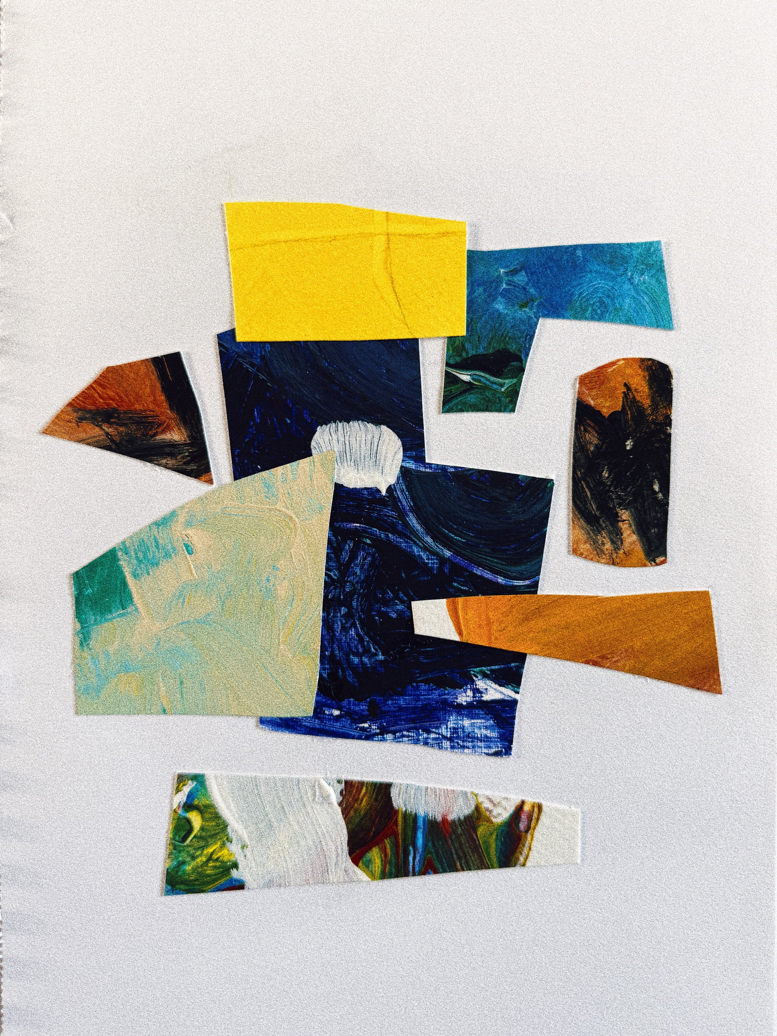 You&rsquo;re not a problem solver 
Collage on A4 paper

An exploration in learning patterns from existing information. Once trained, the artist predicts what comes next using patterns to create entirely new content. An artists response to generative 