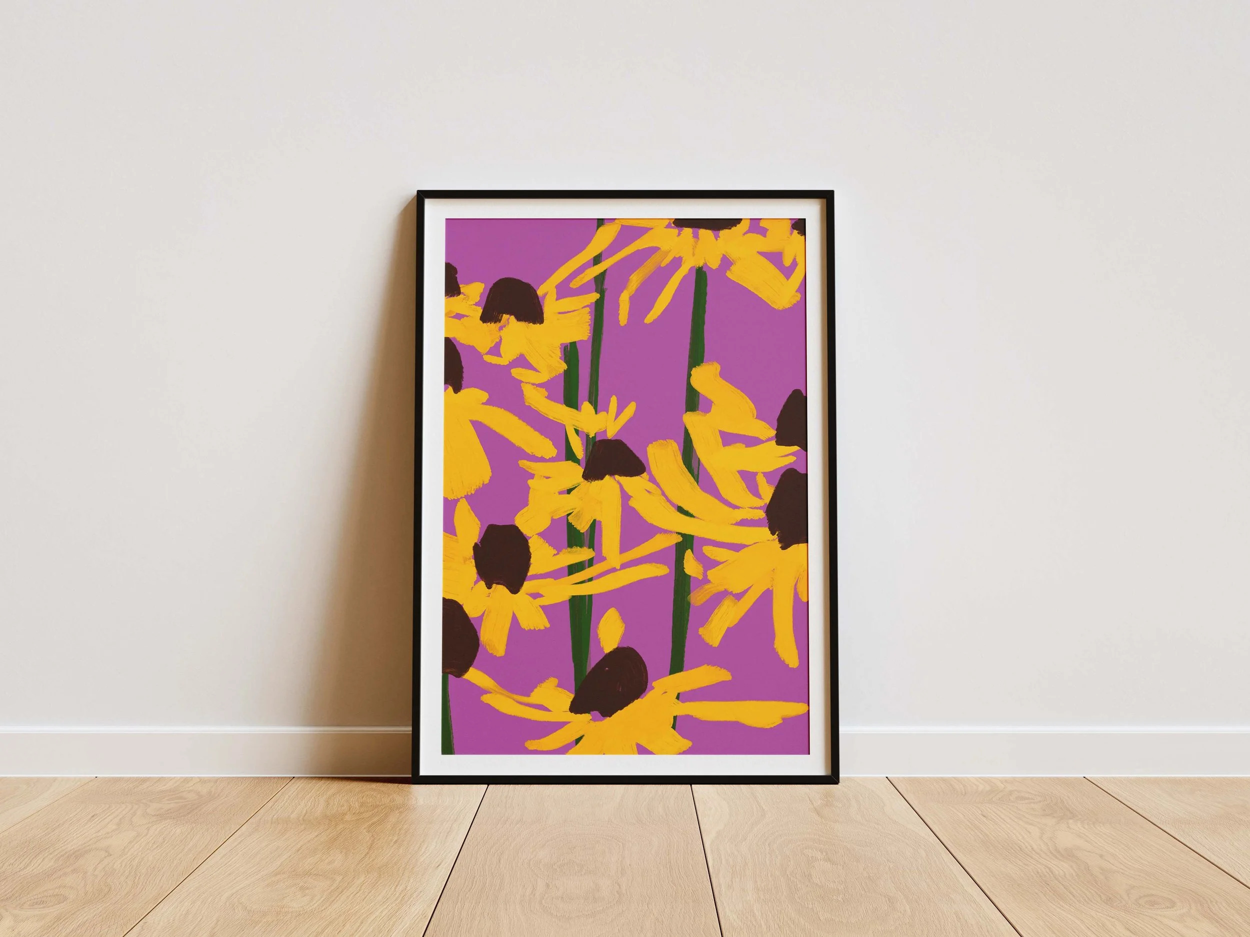 Coneflower Rudbeckia framed 1.jpg