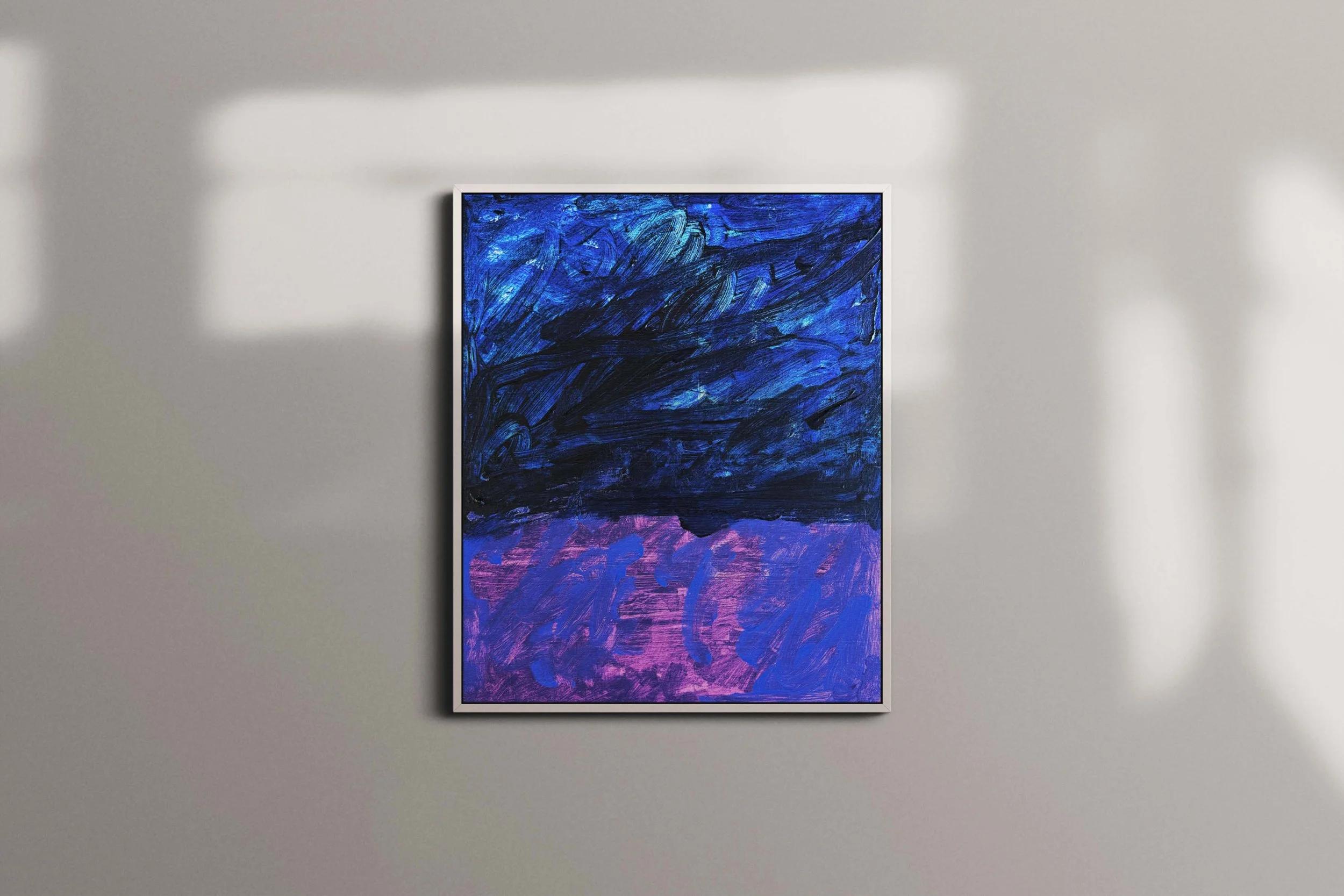 A little Further into the water 20x24 framed 2.jpg