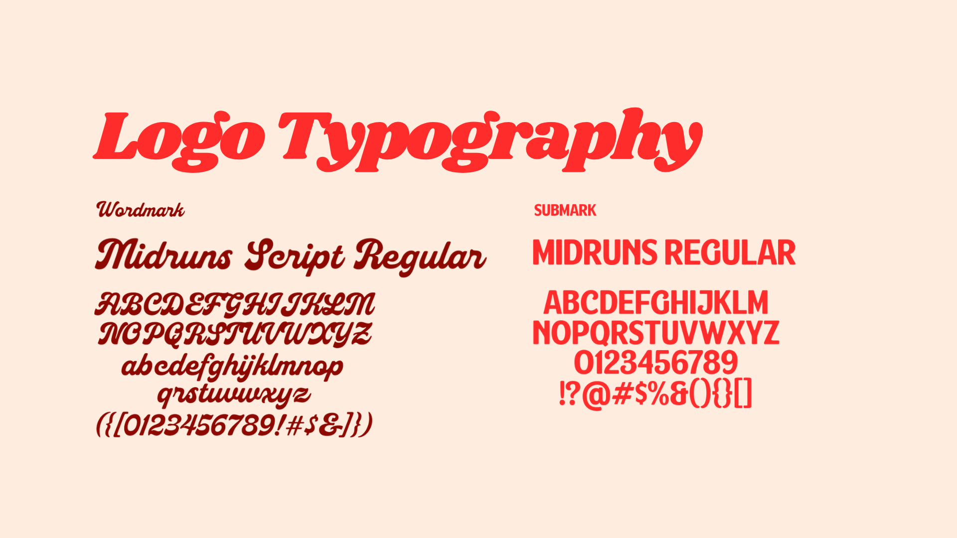 Logo Typography Piggyback Components