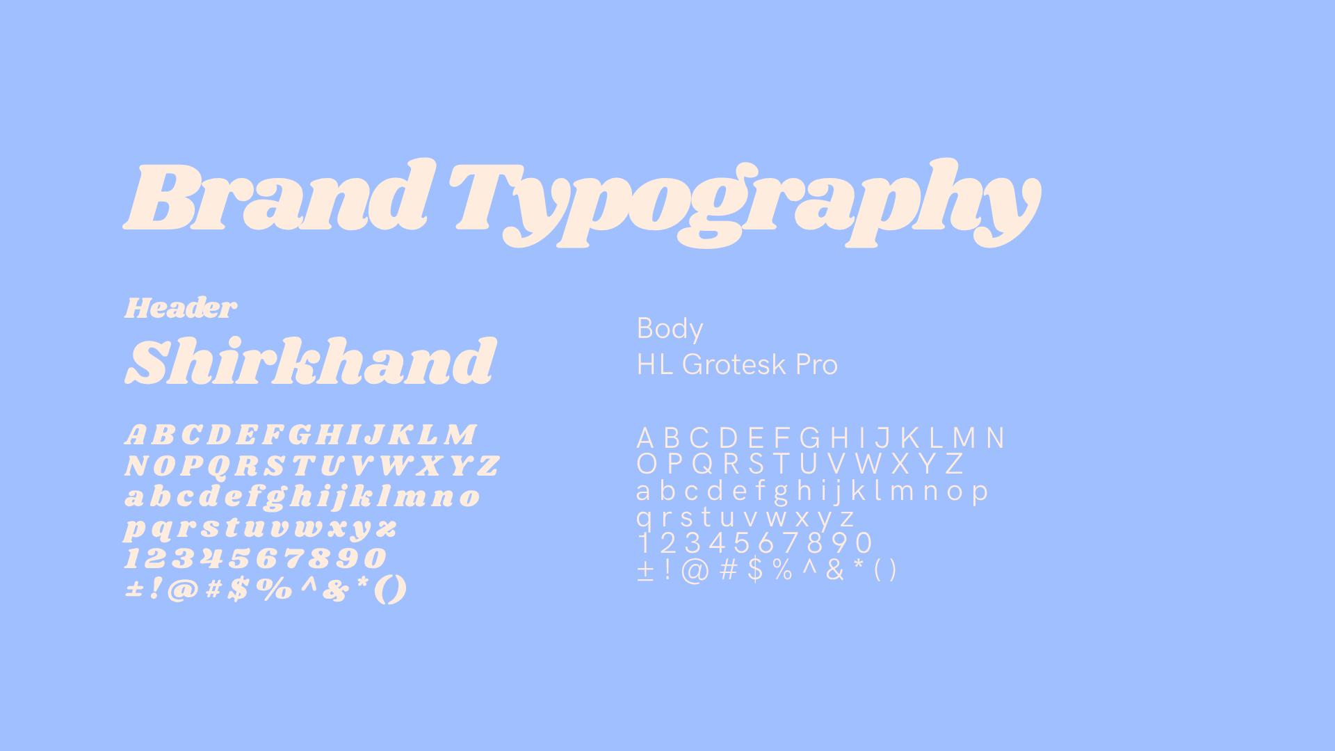 Brand Typography Piggyback Components