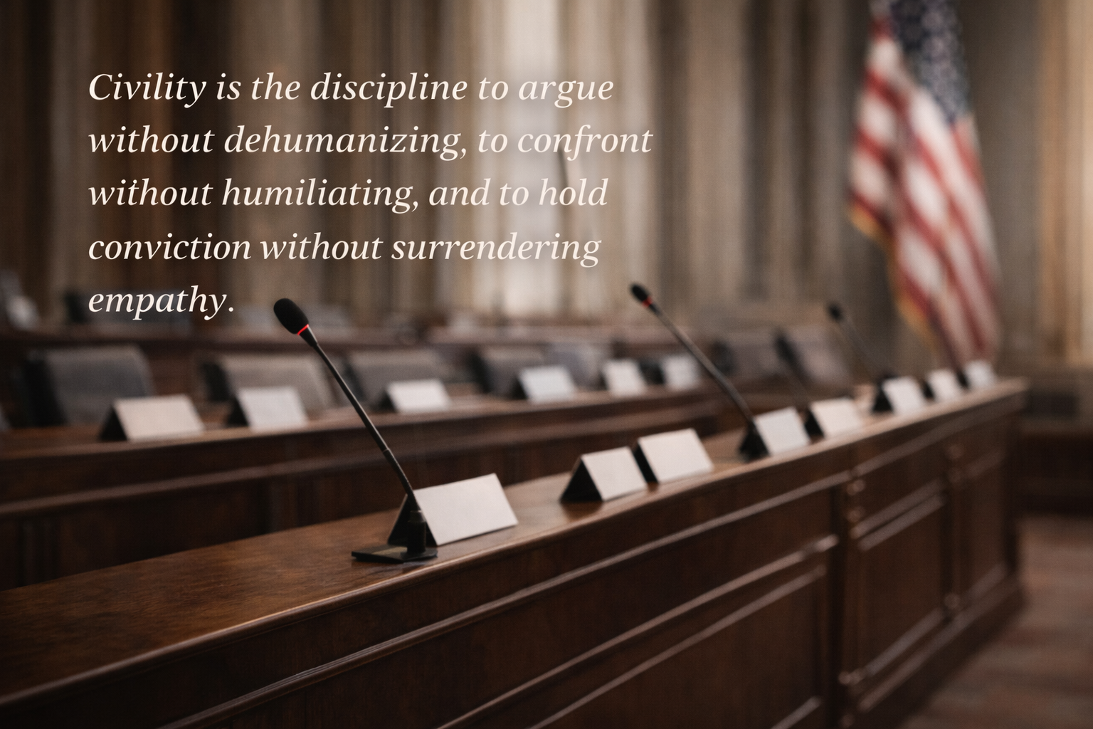 Civility as Method, Not Aesthetic