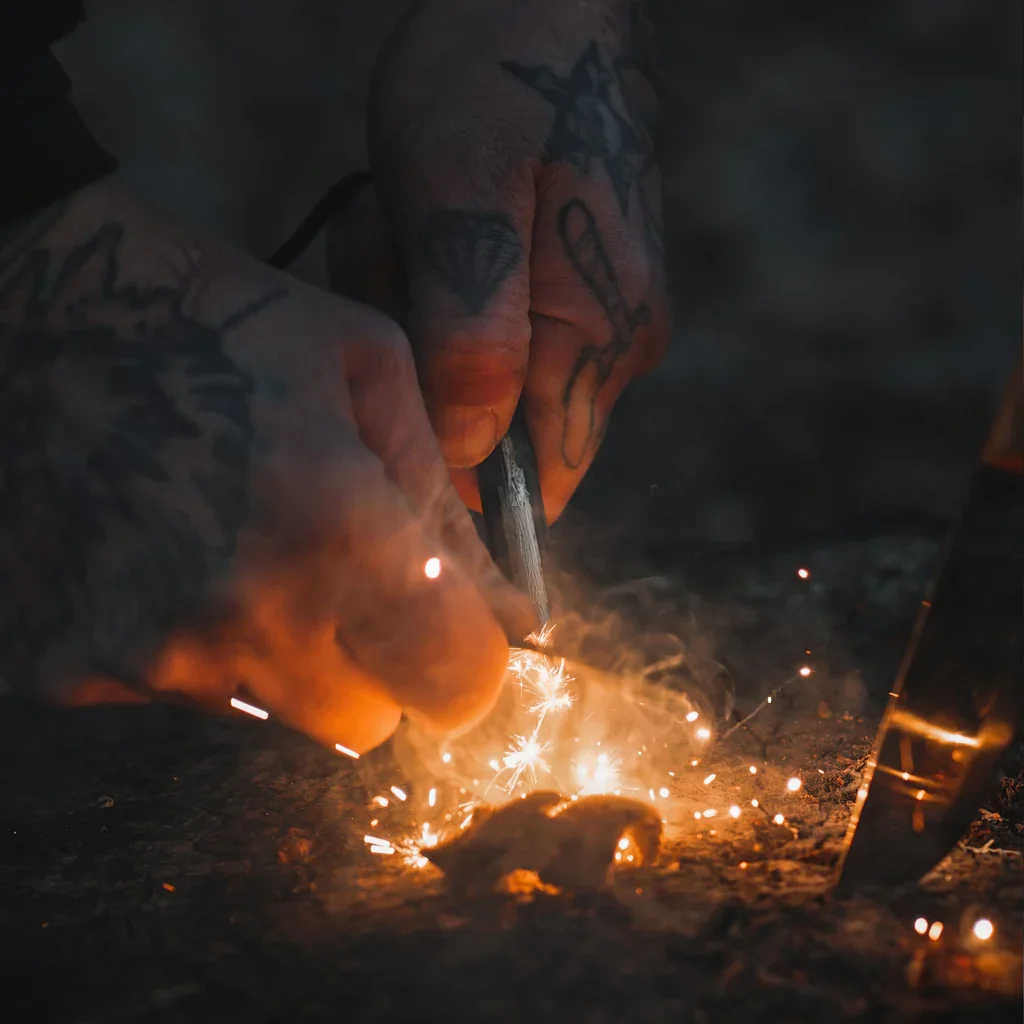 Forest Fundamentals Beast Fire Starter large ferro rod for outdoor firecraft