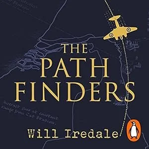 Book cover of 'The Path Finders' by Will Iredale, featuring a yellow airplane flying over a map.