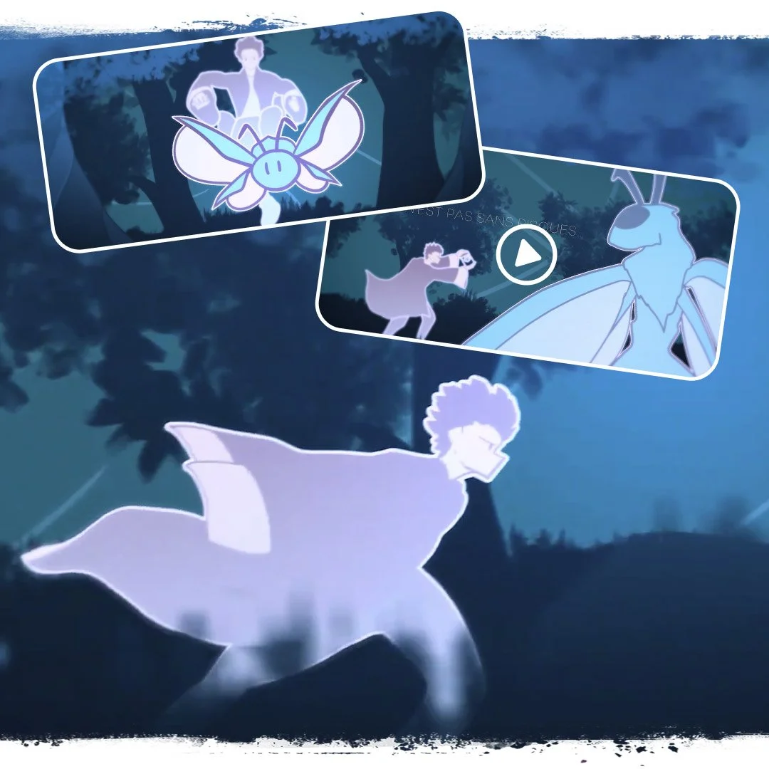 Animation 2D - Luciole Bleue