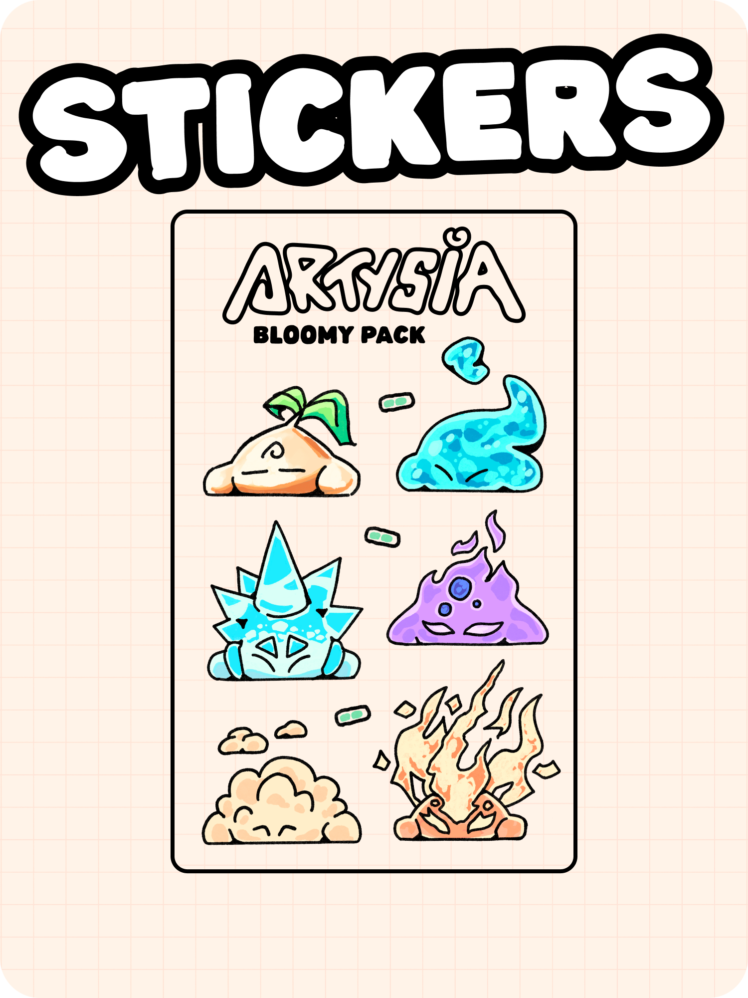 Planche de stickers - Bloomy