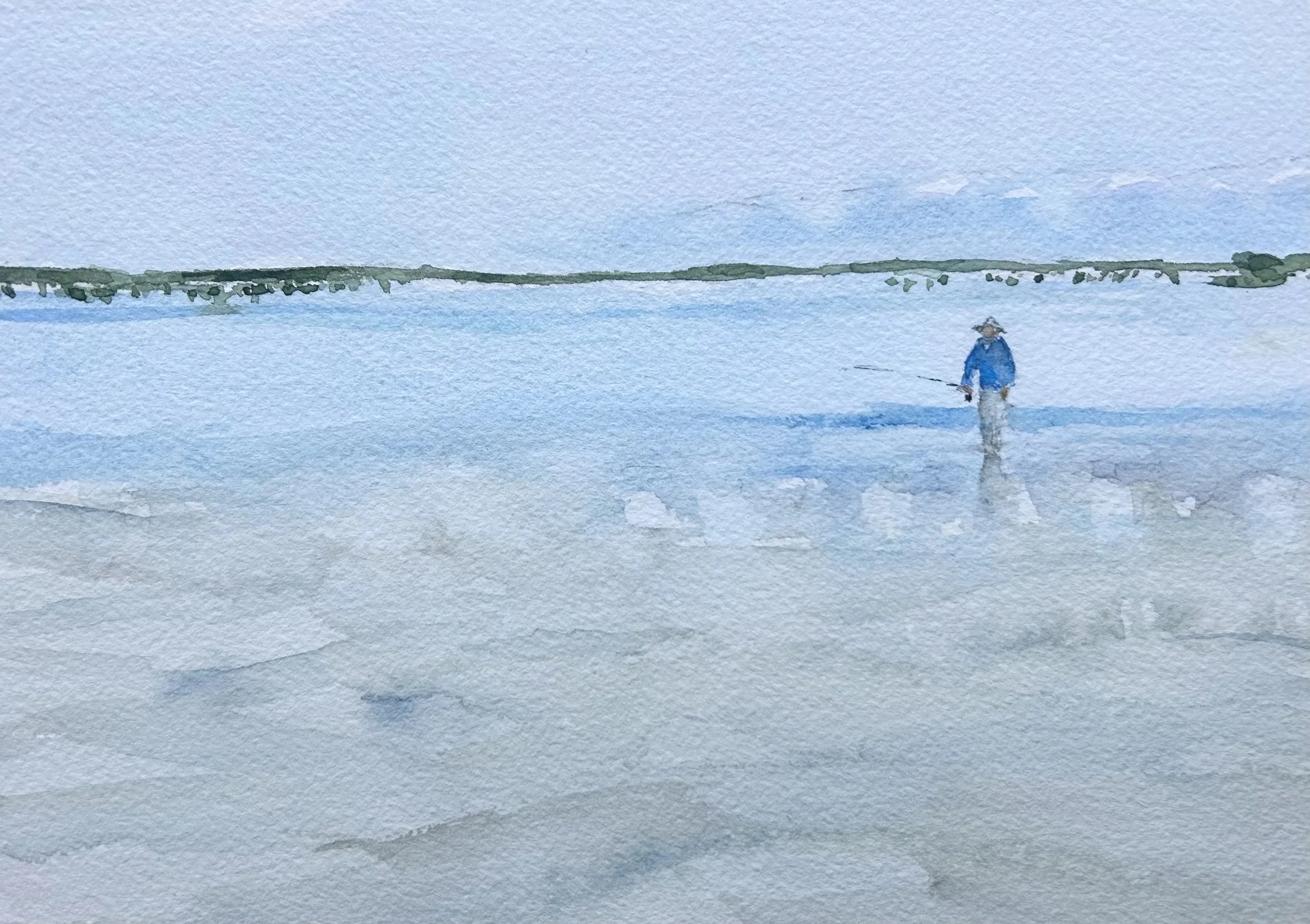 Lone Bonefisherman, Bahamas